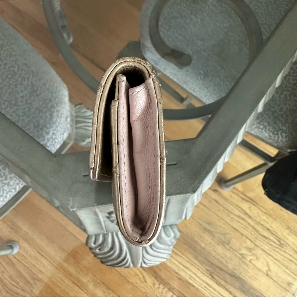 Chanel Palette Metallic Aged Flap Card Case Authentic 2011 Gold - Picture 15 of 15